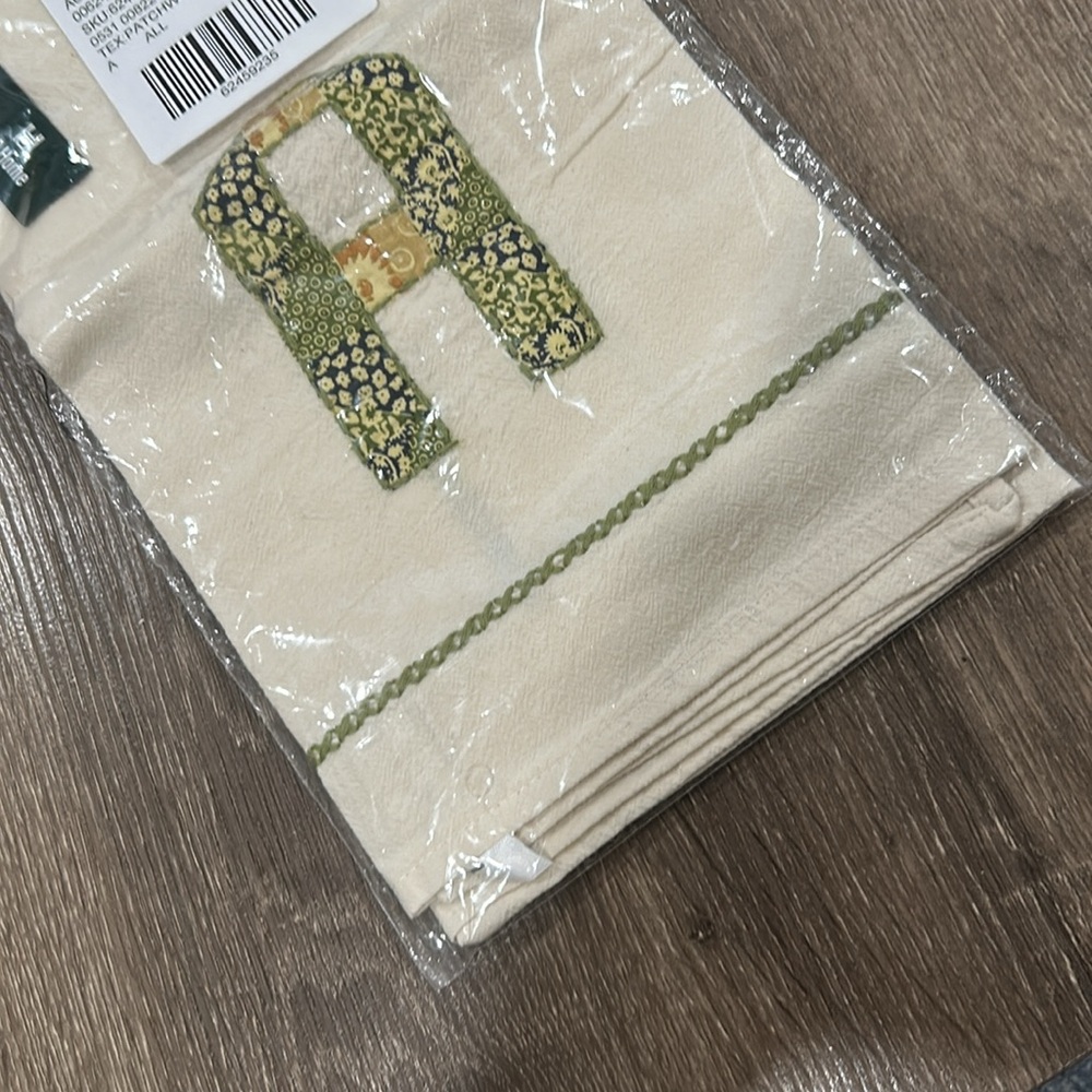 Patchwork Monogram Tea Towel - Picture 5 of 6